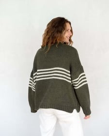 Mersea Seacoast Stripe Crewneck Sweater