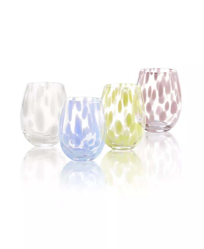 Lacey Stemless Wine Glass - 4 colors