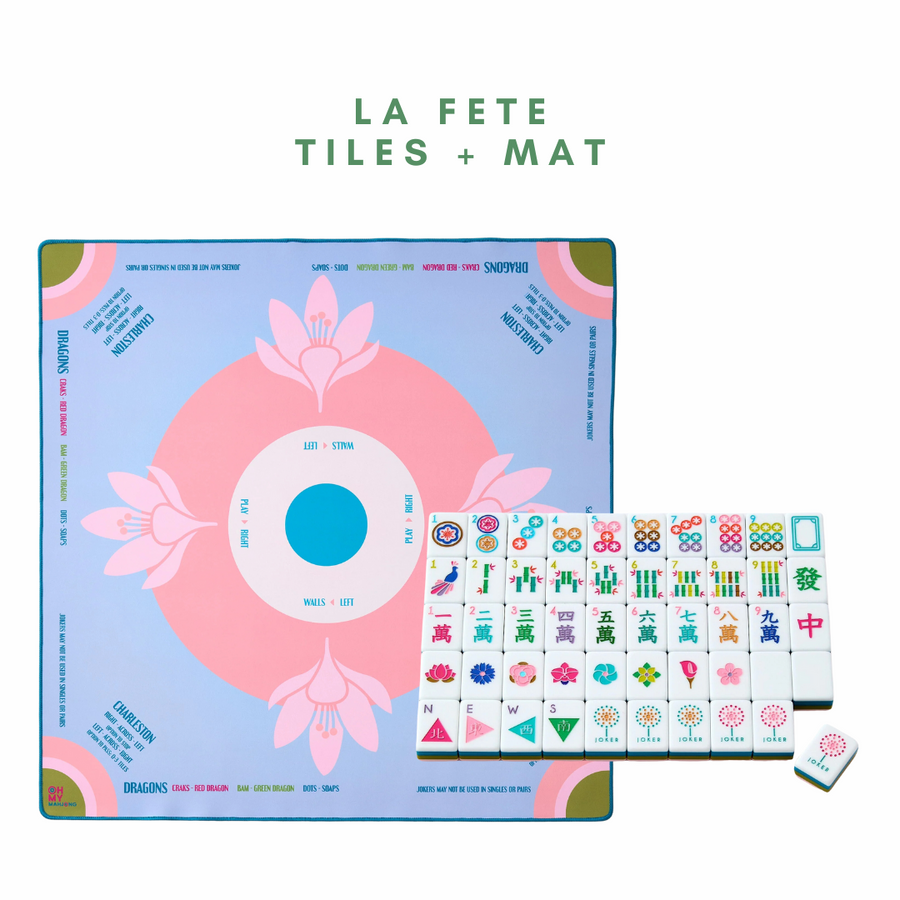 La Fete Mahjong Tiles and Mat - October Special