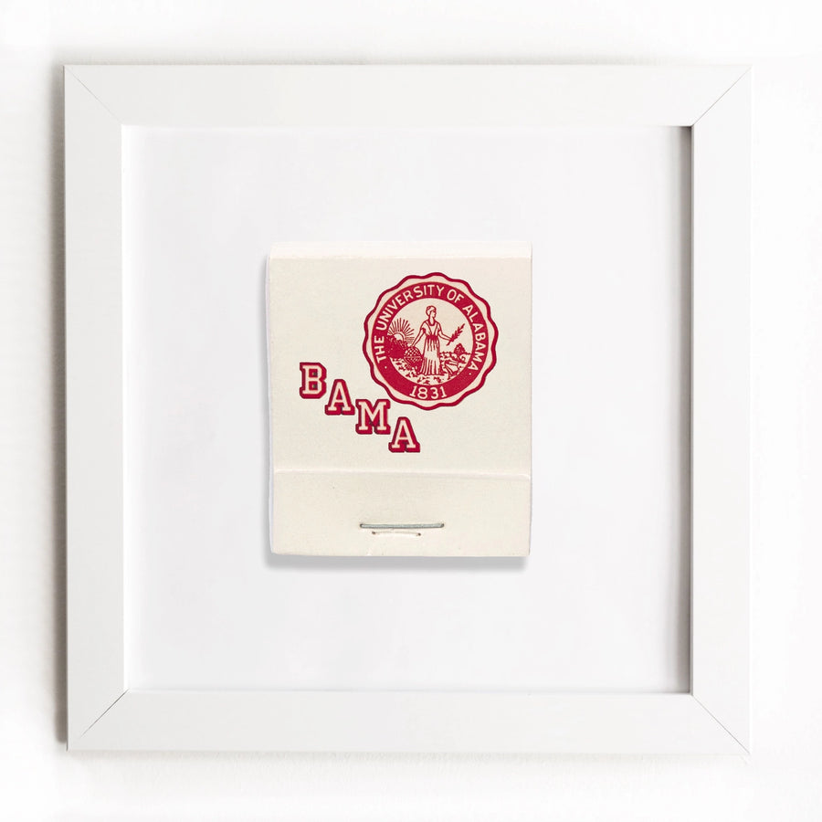 Vintage Matchbox Framed Print - Bama