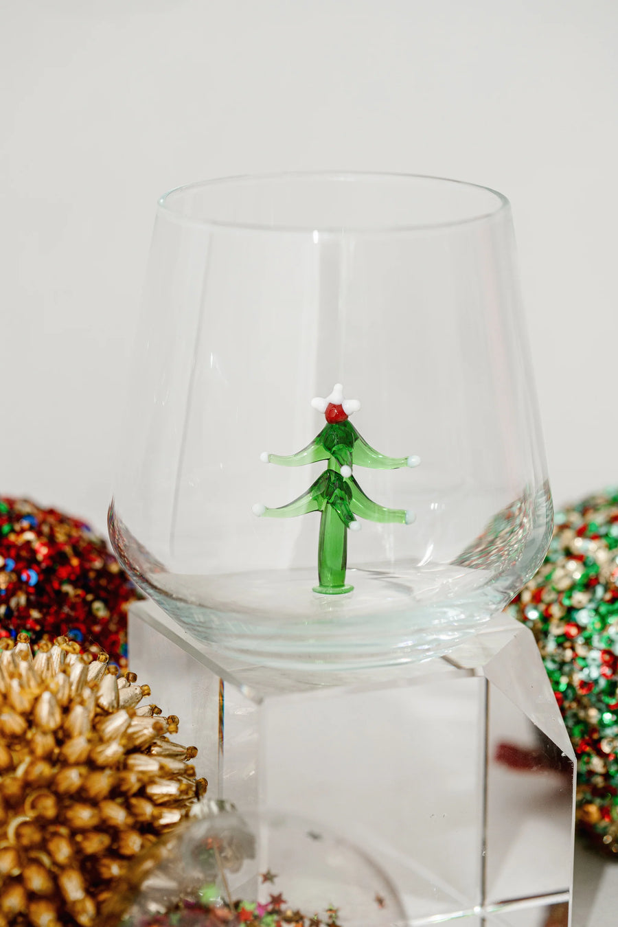 Christmas Themed Drinking Glass - 6 Styles