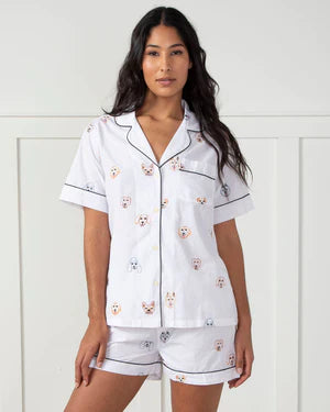 Happy Hounds Pajama Short Set