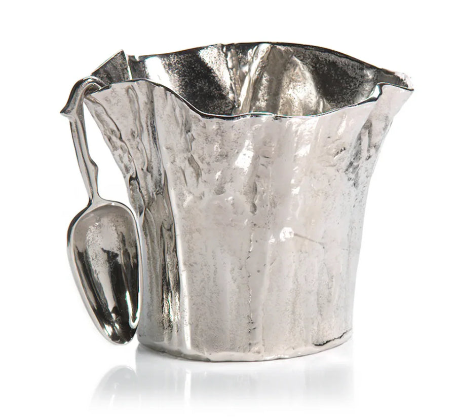 Zodax Artisan Aluminum Ice Bucket with Scoop