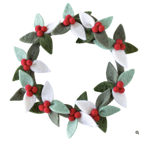 Hester And Cook Felt Berry Wreath