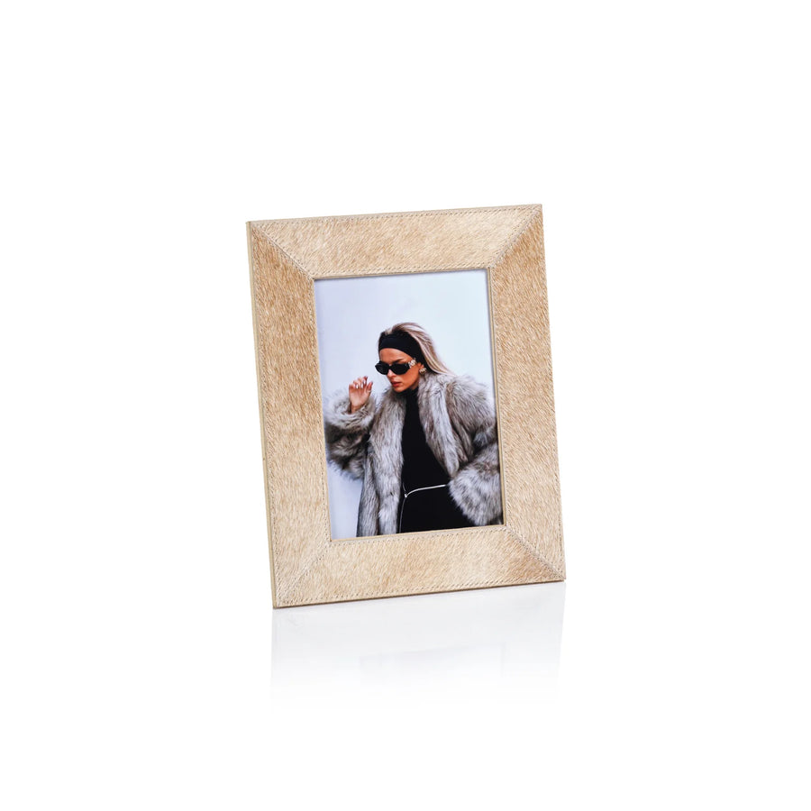 Corviglia Hair On Hide Leather Photo Frame - 5x7