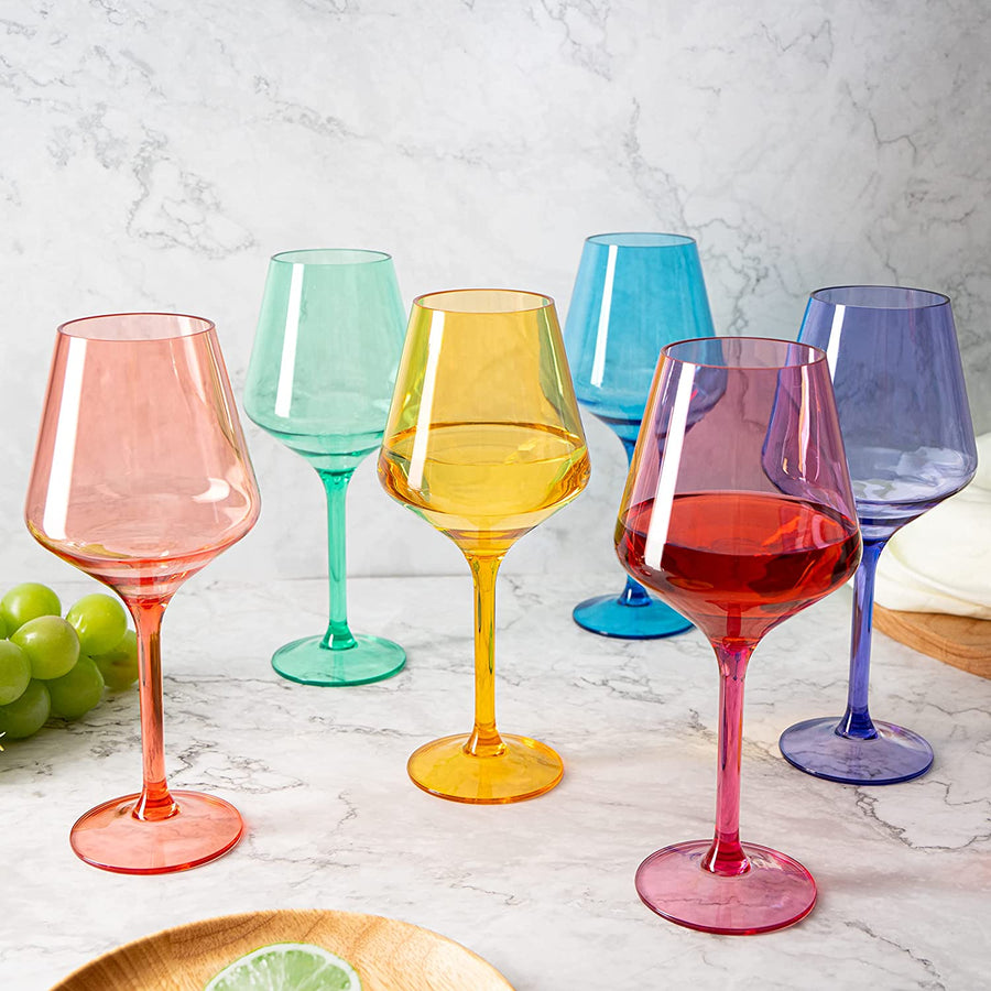 Acrylic Wine Glass Set of 6 - PREORDER