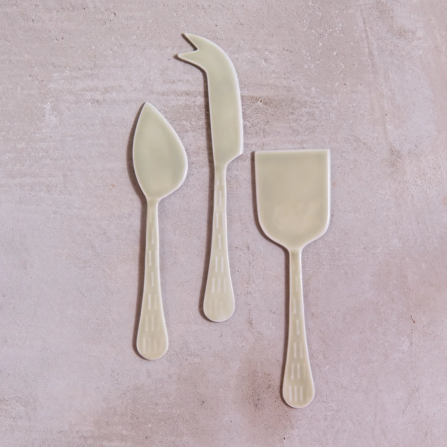 Be home Enamel Green Cheese knife set