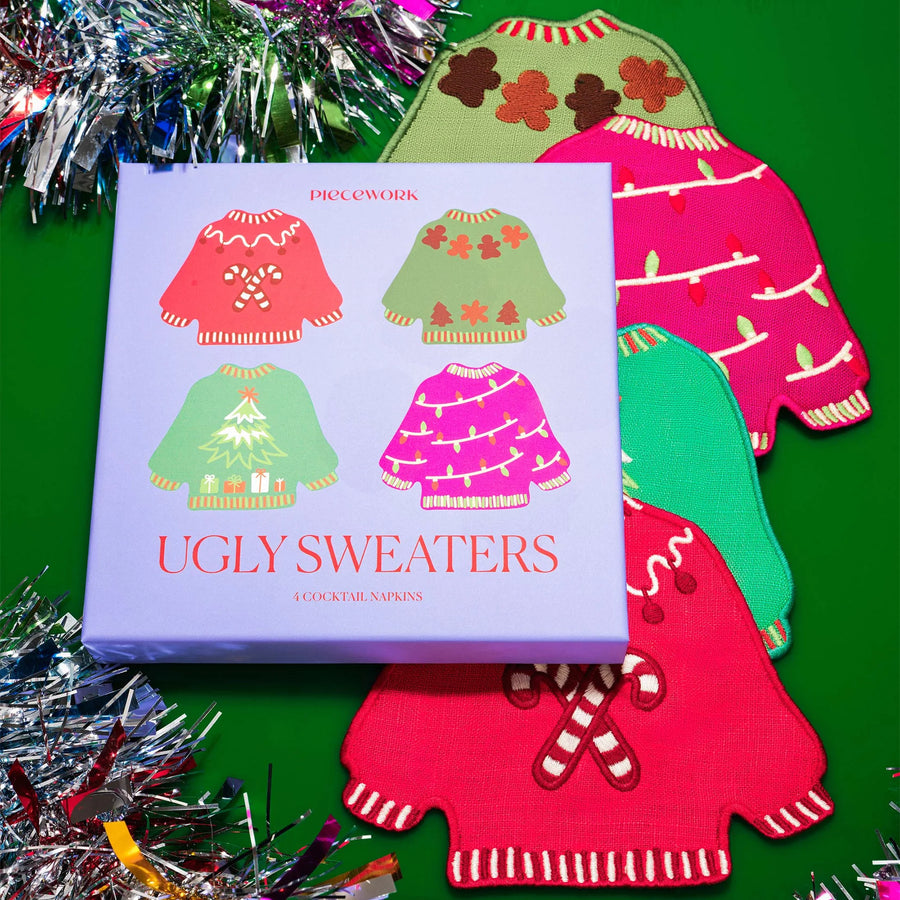 Piece Work Ugly Sweaters Cocktail Napkins