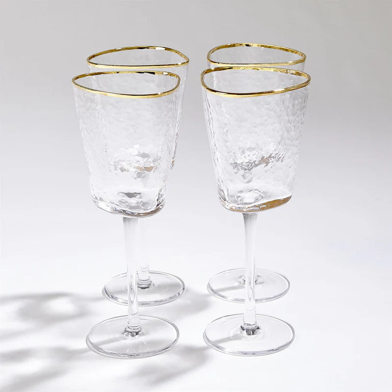 Zodax Aperitivo Gold Rimmed Wine Glass