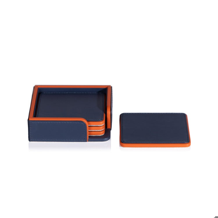 Zodax coasters  - orange and blue