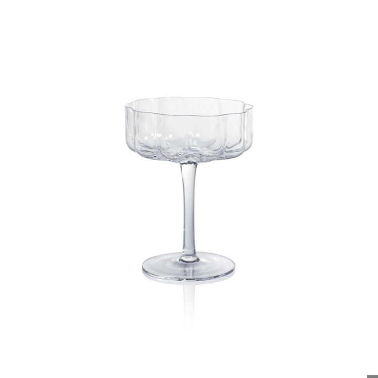 zodax scallop champagne coupe