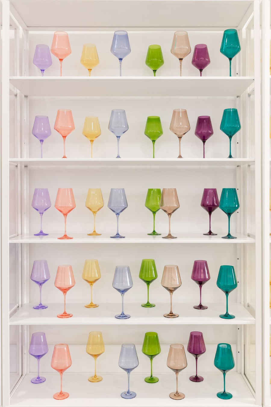 Estelle Colored Stemmed Glass - All Colors