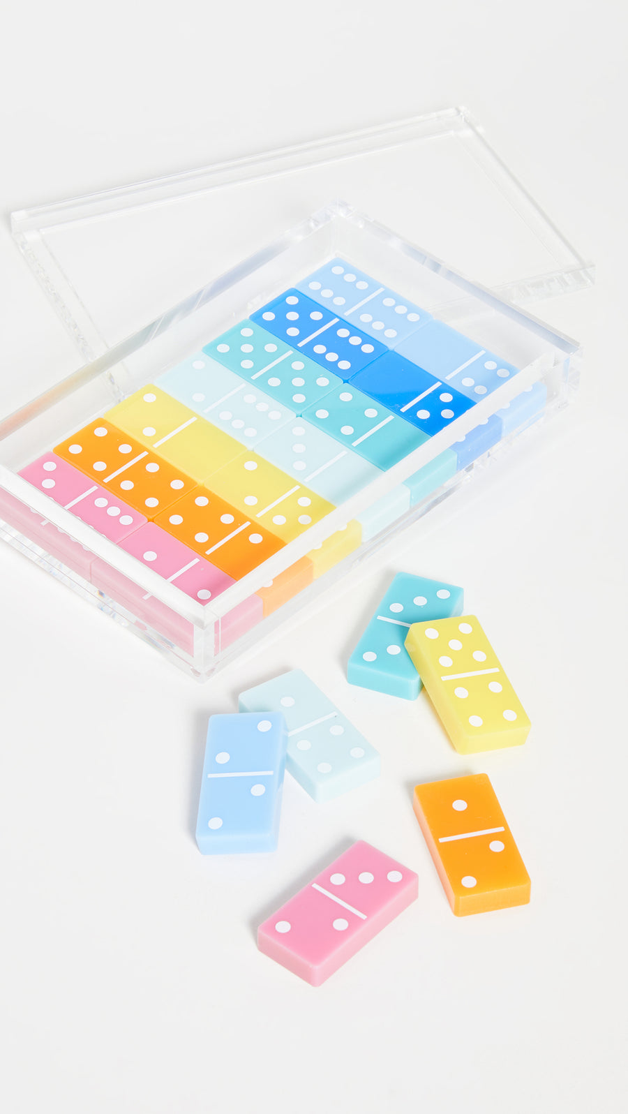 Lucite Rainbow Domino Set